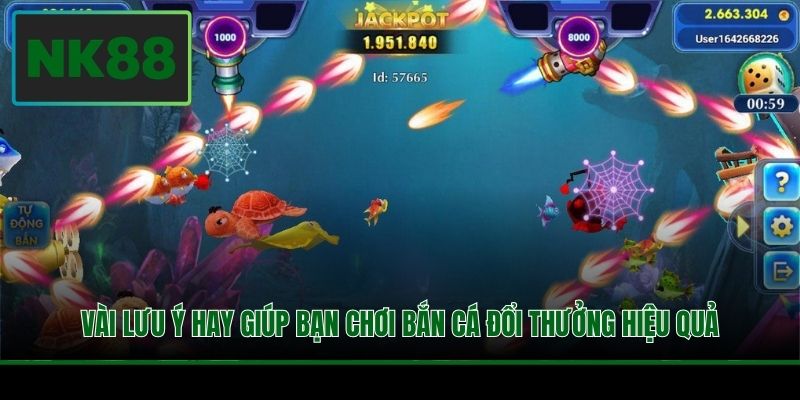 Vài lưu ý hay giúp bạn chơi bắn cá đổi thưởng hiệu quả